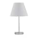 image 1 of Chrome Touch Operated Table Lamp with Ivory Off White Shade Chrome | Red