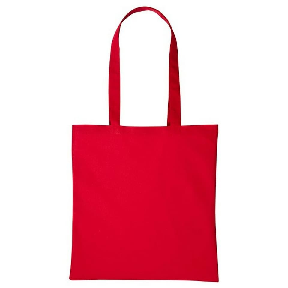 Nutshell Plain Strong Shoulder Shopper Bag - Hot Red - One Size
