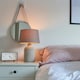 image 2 of ValueLights Modern Cement Effect Table Lamp With Grey Fabric Shade Grey | Cream
