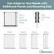 image 3 of Bettacare Premium Multi Panel Flexible Pet Barrier, up to 128cm Wide, Grey, 70cm High, Dog Barrier for Pets Dogs and Puppy, Easy Installation | Grey
