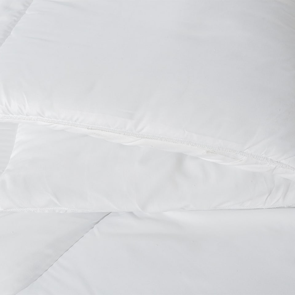 image 1 of Summer 4.5 Tog Microfibre Soft Like Down Duvet With Non Allergenic Hollowfibre Filling Single | White