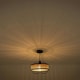 image 2 of ValueLights Vimet Black Metal Ceiling Pendant Shade and LED Bulb