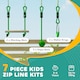 image 3 of AIYAPLAY Seven-Piece Kids Zip Line Kit for Garden, 10m Length