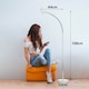 image 5 of Lifemax Daylight LED Floor Light for Reading, Crafting & Hobby Work Silver