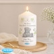 image 2 of Personalised Me To You Religious Cross Pillar Candle | White