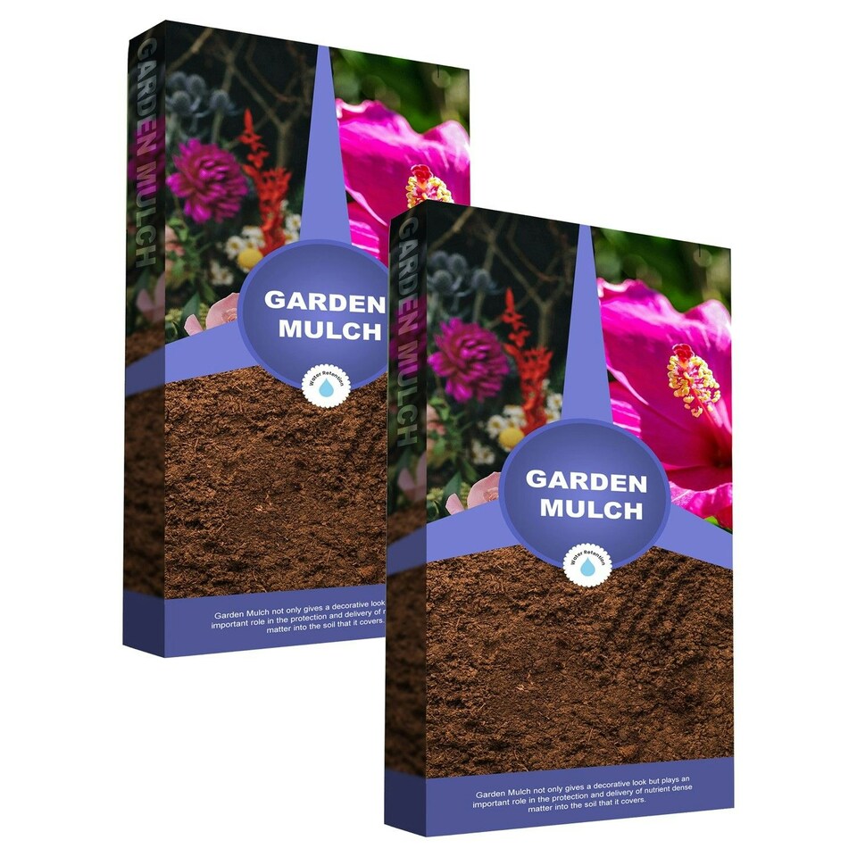 image 1 of 2 x 60L Garden Mulch Decorative Soil Conditioner With Improved Water Retention