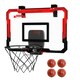 image 1 of Dekko Mini Basketball Hoop Over the Door for Kids Gift Indoor Sport Backboard