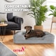 image 4 of Dog Bed Kimba - orthopaedic, thick padding, raised edge, washable cover | Grey | grey | XL | 1