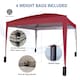 image 4 of MCC Direct Gazebo 3x3 Pop up Garden Outdoor Tent Patio Canopy Marquee with Sides