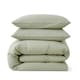image 1 of Touch Of Linen - Pistachio Green- Duvet Cover Set (Includes 2 Pillowcases - 1 For Single) Green | Pistachio Green | Single