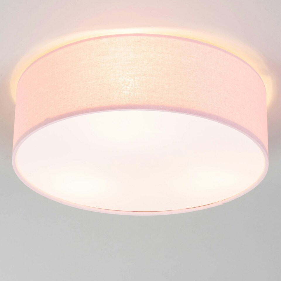 image 1 of BHS Glow Kid's 3 Light Ceiling Light | Pink | Pink | 1