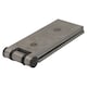 image 2 of Long Weld-on Butt Hinge Heavy Duty with Bushes 240x50mm Industrial Quality Silver