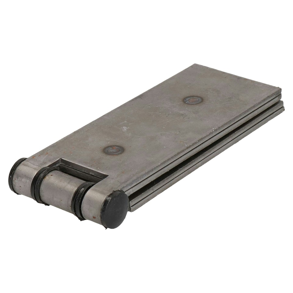 image 1 of Long Weld-on Butt Hinge Heavy Duty with Bushes 240x50mm Industrial Quality Silver