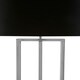 image 4 of Interiors by Premier Nickel Finish Rectangular Floor Lamp Silver