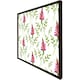 image 3 of Pink & green leaves (Picture Frame) Brown | Oak | XL