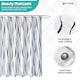 image 5 of Geometric Design Polyester Shower Curtain with 12 Hooks - 180x200cm