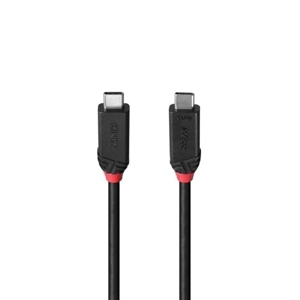 image 1 of 1m USB4 240W Type C Cable, Black Line