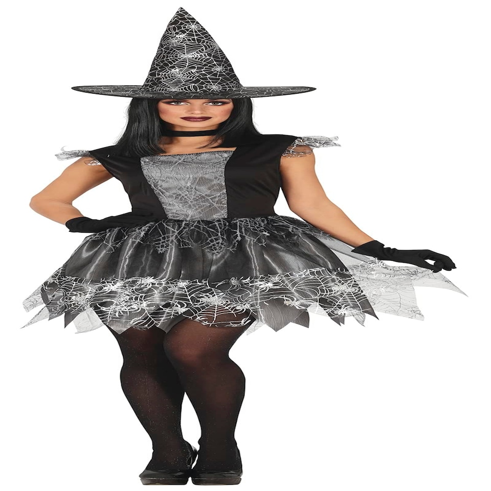 image 1 of Fancy Dress Adult Silver Witch - L