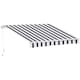 image 1 of Outsunny Garden Sun Shade Canopy Retractable Awning, 2.5 x 2m, Blue and White 