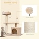 image 5 of PawHut 81cm Cat Tree Climbing Tower for Indoor with Scratching Post Beige
