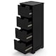 image 1 of COSTWAY Bathroom Storage Cabinet Storage Organizer Black Grey