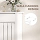 image 5 of HOMCOM Radiator Cover with Drawer and Vertical Slats White