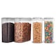 image 1 of 4pc Airtight Reusable Plastic Kitchen Food Storage Container Organiser Set