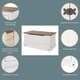 image 2 of Corona Storage Trunk - Solid Pine Construction with Metal Hardware and Practical Bedroom or Living Room Storage | White | White | One Size | 1