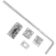 image 2 of Long 18" Galvanised Drop Bolt | Garage/Gate/Door Lock Silver