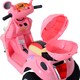 image 9 of HOMCOM Kids Electric Ride On Toy Car 6V Electric Motorbike with Chargeable Battery Headlight and Music for 3-5 Years - Pink