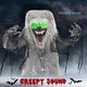 image 3 of HOMCOM 210cm 83 Skeleton Werewolf Outdoor Halloween Decoration, Halloween Animatronic with Sound Activated, Light Up Eyes, Sound Effects, Animated Prop for Haunted House