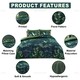 image 4 of Maki Floral Printed Duvet Cover Set Reversible Polycotton Beddings Multi | King