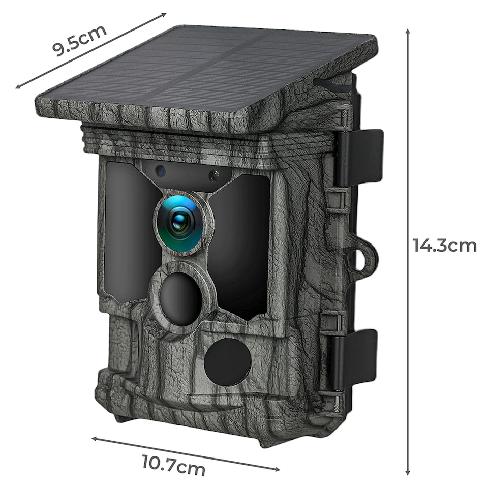 image 1 of Centra Solar Trail Camera 4K 112MP Hunting Game Cam Wildlife Night Vision Wifi