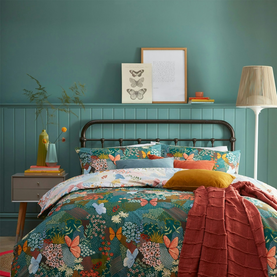 image 1 of furn. Forage Floral Super King Duvet Cover Set