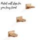 image 4 of NOVECRAFTO Paw Design Cat Wall Steps – Set of Solid Wood Wall-Mounted Shelves & Bridge Steps – Durable Cat Wall Furniture for Climbing & Play