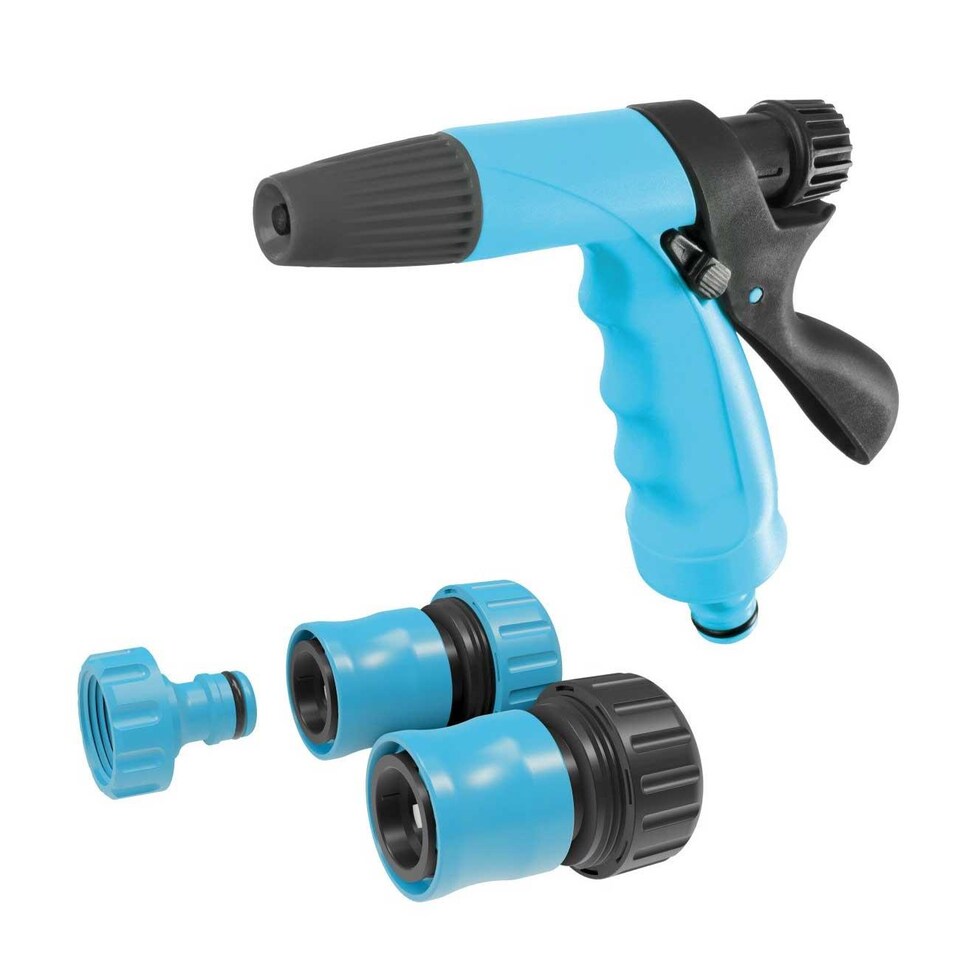 Garden Hand Spray 4 Piece 3/4'' Hose Connector Nozzle Set