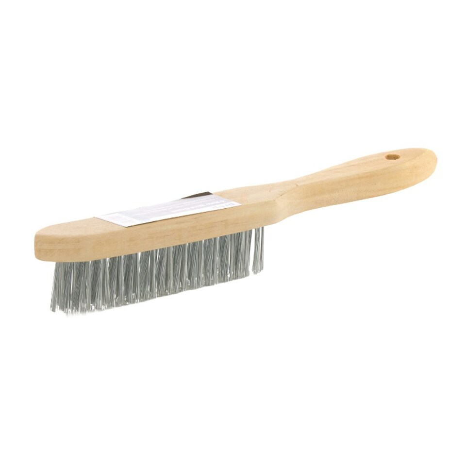 Steel Wire Brush 4 Row - One Colour - One Size