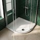 image 2 of Balterley Premium Slip Resistant Slimline Quadrant Shower Tray - Anti-Slip Stone Resin Bathroom Base by Balterley | White | European White | 1