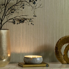 Aurous Metallic Wallpaper in Gold Multi
