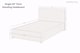 image 5 of Sloomy Kansas Slate Naples Divan Bed Base No Drawers With 54 Inch Floor Standing Headboard | Grey | Slate | Single | 1
