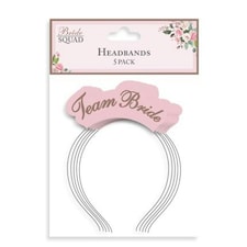Pack of 5 Paper Team Bride Head Bands
