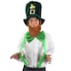 image 1 of Pack of 1 Irish Leprechaun Hat, Bow Tie + Braces Green | One Size