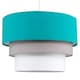 image 1 of ValueLights Aztec Pair of Blue Ceiling Pendant Shade | Blue