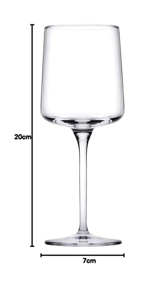 image 1 of Wine Glasses Clear Glass Goblets Stemware Barware | Clear | 12x340ml