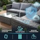 image 6 of Alivio 5-Seater PE Rattan Patio Corner Sofa Set with Table, Anti-UV Cushions