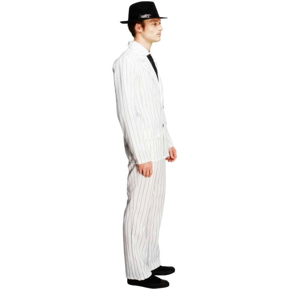 image 1 of Fever Mens Gangster Costume Set - White - M R M