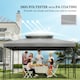 image 6 of Outsunny 3x4m Gazebo Canopy Replacement, 2 Tier Top Roof UV Cover Garden Patio Outdoor Sun Awning Shelters, Light Grey TOP COVER ONLY