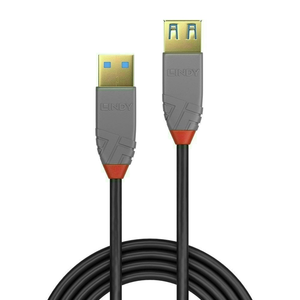 image 1 of 1m USB 3.2 Type A Extension Cable, 5Gbps, Anthra Line