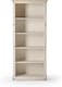 image 1 of Corona Tall Large White Bookcase Solid Pine Wood