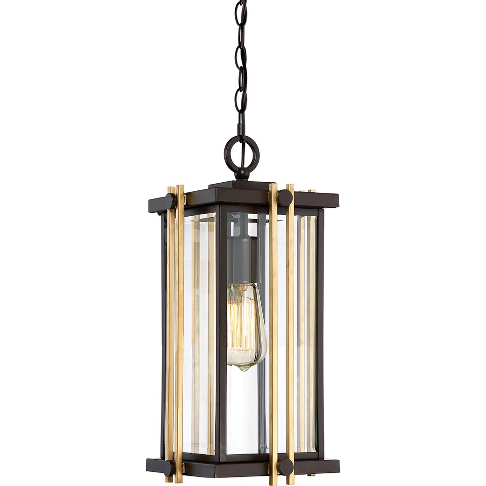 image 1 of Goldenrod 1 Light Medium Chain Lantern - Bronze Finish, E27